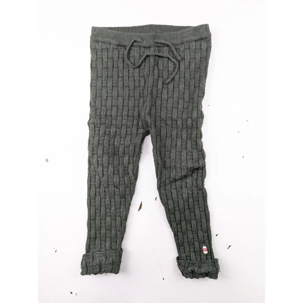 Hopscotch Baby 2 Piece Dark Green Sweater Knit Outfit - Fits 12 Months